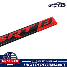 3D Rear Tailgate Badge For Charger Challenger Chy300 SRT8 Emblem Black Red picture