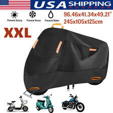 2XL Motorcycle Cover Waterproof Heavy Duty for Winter Outside Storage Snow Rain picture