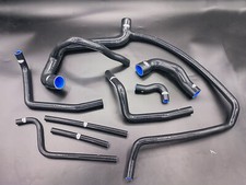 4 PLY Silicone Radiator Coolant Hoses fit Land Rover Defender 300TDI RHD Black picture
