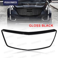 Front Upper Grille Outer Surround Frame Gloss Black For Cadillac XT5 2017-2023 picture
