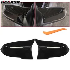 2x Gloss Black Side Mirror Cover Cap For BMW 3/4 SERIES F20 F21 F30 F32 F36 M3 picture
