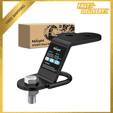 Three-Way Hitch Adapter Heavy Duty Steel 3500lbs 3 inch Drop Rise Compatible ATV picture