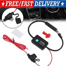 Car Auto Stereo FM & AM Radio Signal Antenna Aerial Signal Amp Amplifier Booster picture
