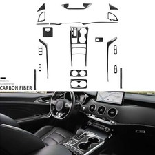 30Pcs Real Carbon Fiber Kits Full Interior Trim Cover For Kia Stinger GT 2018-23 picture