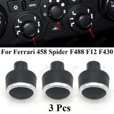 3 Pcs AC Dash Control Panel Switch Button Knob For Ferrari 458 F488 F12 F430 picture