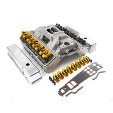 Chevy SBC 350 Straight Plug Hyd Roller Cylinder Head Top End Engine Combo Kit picture
