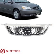 For Toyota Corolla 2003-2008 Front Bumper Upper Grille Chrome Diamond Style picture