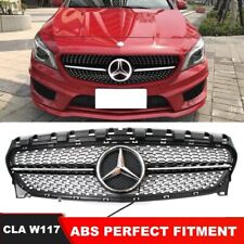 Diamond Front Grille For Mercedes Benz CLA250 W117 Grill W/LED Emblem 2013-2019 picture