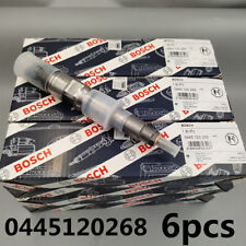 6PCS 0445120080 Fuel Injector For DAEWOO DOOSAN DL06S 65.10401-7004A 0445120268 picture