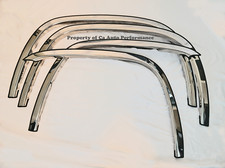 For 07-2013 Sierra Chrome Polished Stainless Steel Fender Trim Molding Flares 2