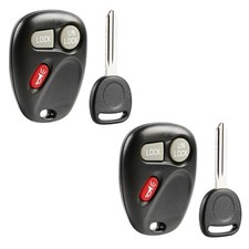 2 Replacement For 2001 2002 Chevrolet Silverado Key + Fob Remote picture