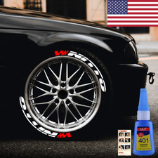 8 Sets NITTO Permanent Tire Lettering Sticker 1.06'' 14''-22'' With Glue Tools picture