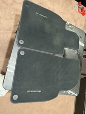 Porsche Floor Mats with Nubuck Edging (Set of 2, Black, Left-Hand Drive) picture