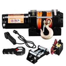 4500LBS 12V Electric Winch Synthetic Rope For Towing Boat ATV UTV Winch Off-Road picture