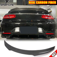 For Mercedes-Benz W217 C217 S500 S63 S65 AMG Rear Trunk Spoiler Wing DRY Carbon picture