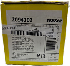 TEXTAR 2094102 Front Brake Pad Set Mercedes W124 W201 C124 S124 0004209920 picture