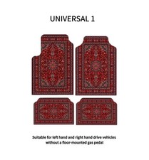 Zafraan Culture Persian Rug Car Floor Mats Red Universal V1 V2 4pc Set picture