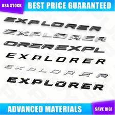 3D ABS For 2011-2025 Explorer Emblem Letters Car Front Hood Emblem Bonnet Bagde picture
