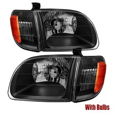 For 2000-2004 Toyota Tundra Regular/Access Cab Headlights Headlamps Pair W/bulbs picture