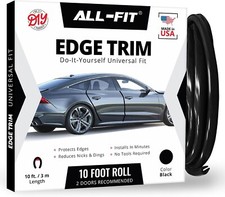 ALL-FIT Car Door Edge Protector Guard from Scratches & Dings, U-Shaped (BLACK) picture