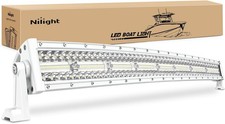 Nilight Marine LED Light Bar Navigation 33Inch Curved Lights - White Shell picture