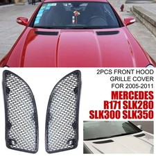2x Front Hood Grille Cover For Mercedes R171 SLK280 SLK300 SLK350 2005-2011 picture