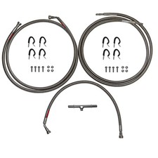 QFF0026SS- 08-14 GM 1500 SUV Quick Fix Fuel Line Kit; Braided Stainless Braided picture