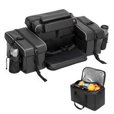 85L Framed ATV Rear Seat Bag Cooler Rack Back Storage Bottom Bag W/Cushion Pad picture