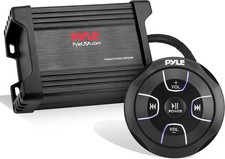 Pyle Waterproof Bluetooth Marine Amplifier Receiver - Weatherproof 2 Black  picture