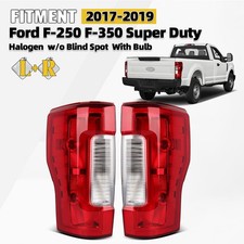 For 2017-2019 Ford F-250 Super Duty Halogen Tail Lights W/O BSD Pair Left+Right picture