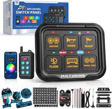 MICTUNING P8Y Ultra RGB 6 Gang Switch Panel with App & 230FT Remote Control picture