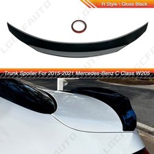 FOR 2017-21 MERCEDES BENZ W205 2DR COUPE R STYLE TRUNK SPOILER WING GLOSS BLACK picture