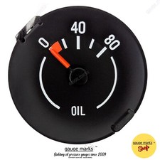 1970-1978 Camaro Oil Pressure Gauge fits Gauge Cluster Replaces Clock 70-78 Z28 picture