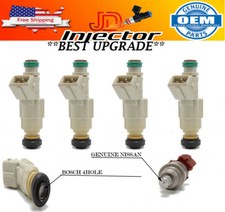 X4 89-90 FOR Nissan S13 240sx 2.4L SOHC KA24E Fuel Injectors Upgrade 4-Hole 36lb picture