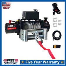 18800LBS Electric Winch 12V 78FT Steel Cable Off-Road Winch Truck Trailer Towing picture