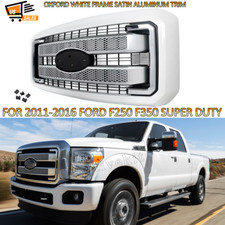 Oxford White Satin Aluminum Grille Assembly For 11-16 Ford F250 F350 Super Duty picture