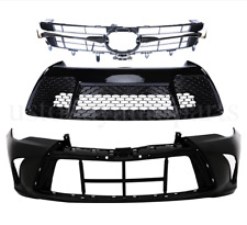 Front Bumper Cover+Upper Lower Grille For 2015 2016 2017 Toyota Camry picture
