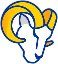 New LOS ANGELES LA RAMS Logo Football NFL Vinyl Sticker Decal Bumper Car Truck picture