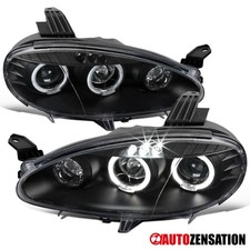 Fit 2001-2005 Mazda Miata MX-5 Black LED Halo Projector Headlights Left+Right picture