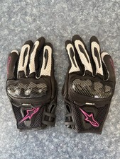 Alpinestars Stella Ladies SMX-1 AIR Black Fushia Womens Gloves Small picture