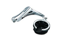 Kuryakyn 1482 Passenger Drink Holder with Mesh Basket, Right Side, Chrome picture