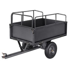 17 Cu. Ft 600lb Heavy Duty Steel Dump Cart for ATV/UTV Trailer Tow Behind picture