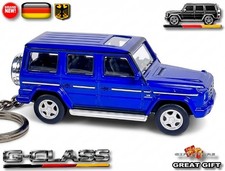 🎁🚦🆕 VERY RARE KEY CHAIN BLUE MERCEDES G CLASS WAGON WAGEN V8. 💕GREAT GIF💕🎁 picture