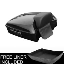 Chopped Pack Trunk + Backrest Pad Fit For Harley Davidson Tour Pak Touring 14-23 picture