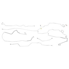 1973 Ford Truck F100 Short Bed Power Disc 2wd Brake Line Kit 8pc Stainless picture