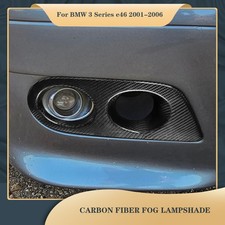 Carbon Fiber Bumper Fog Light Lamp Cover For BMW E46 M3 2-Door 2001-2006 4-Door picture