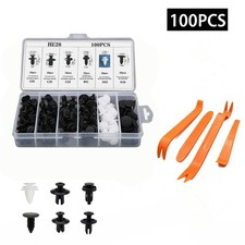 100PCS Automotive Clips Car Retainer Clips Pin Rivet Bumper Kit For Toyota picture