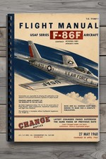 F-86F Sabre Flight Manual Pilot Handbook TO 1F-86F-1 1960 410 Pages picture