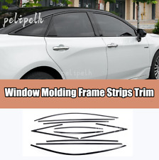 10PCS Black steel Window Molding Frame Strips Trim FOR TOYOTA Avalon 2019-2021 picture