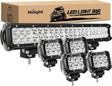 Nilight Led Light Bar 22Inch 480W Triple Row Flood Spot Combo Waterproof picture